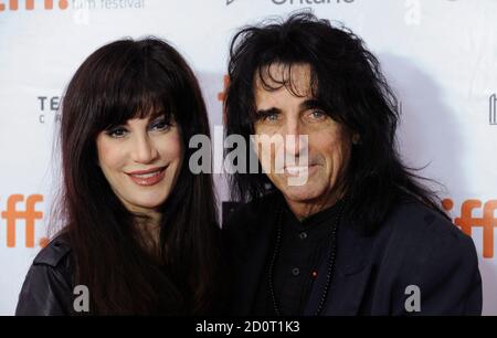Alice Cooper and his wife Sheryl Goddard arriving for the Marshall