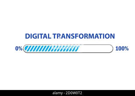 Digital transformation and digitalization concept Stock Photo