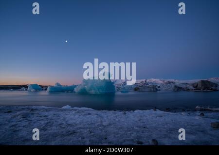 Jökulsárlón Diamond Lagoon Icebergs Stock Photo