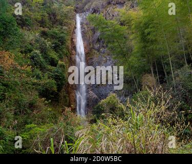 Waterfall in Zhejiang Province, China Stock Photo