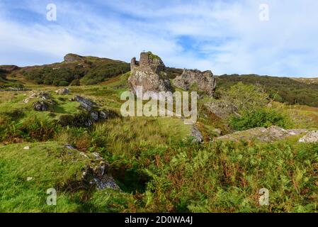 Brochel Castle on The isle of Raasay Scotland Stock Photo