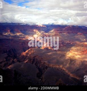 Incredible Views of the Colorado River as it Flows through the Grand Canyon taken from the South Stock Photo