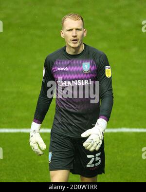 Sheffield Wednesday goalkeeper Cameron Dawson during the Sky Bet Championship match at Hillsborough, Sheffield. Stock Photo