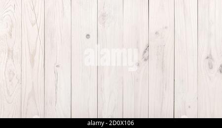 Weathered white wooden wall background. Wood paneling Stock Photo