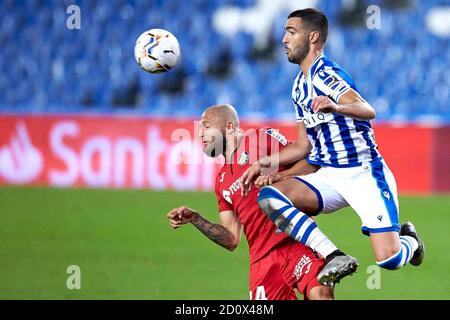 San Sebastian, Spain. 03rd Oct, 2020. Spanish La Liga soccer match Real Sociedad vs Getafe at Reale Arena Anoeta Stadium, San Sebastian, October 03, 2020 La Liga/Cordon Press Credit: CORDON PRESS/Alamy Live News Stock Photo