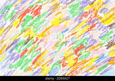 crayon scribble background of different colors colorful wax crayons strokes on paper