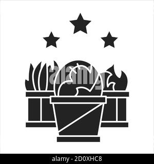 Plant propagation black glyph icon. The process which grows new plants from a variety of sources: seeds, cuttings, and other plant parts. Pictogram Stock Vector