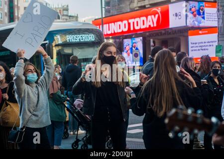 Madrid, Spain. 03rd Oct, 2020. First day of the closure of the city of Madrid, the streets completely crowded in the battle against coronavirus. (Photo by Alberto Sibaja/Pacific Press) (Photo by Eyepix Group/Pacific Press) Credit: Pacific Press Media Production Corp./Alamy Live News Stock Photo