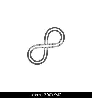letter dp stripes infinity shadow line colorful design symbol vector Stock Vector