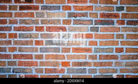 Brown Orange Brick Wall Stock Photo