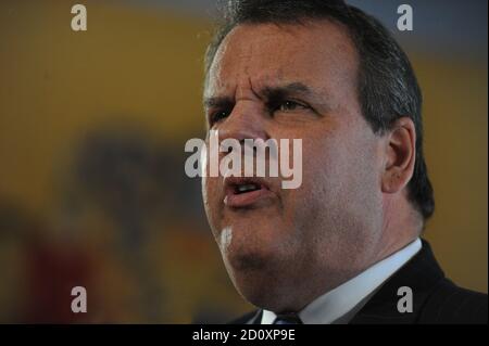 WHIPPING, NJ - MARCH 24:  New Jersey Gov. Chris Christie holds a town-hall meeting,  at the Hanover Township Community Center in Whippany New Jersey on March 24, 2014 in Whippany, New Jersey.  People:  Gov. Chris Christie Credit: Hoo-Me.com / MediaPunch Stock Photo