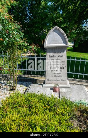 Family gravestone on a churchyard cemetery Stock Photo