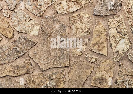 The street of flat quarry stones is located in the old town of Erfurt, capital of Thuringia, Germany, Europe Stock Photo
