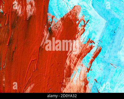 Concrete, weathered, worn wall damaged paint. Grungy Concrete Surface. Great background or texture. Stock Photo