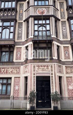 dh Royal College of Organists KENSINGTON GORE LONDON Victorian building detail designed by architect H H Cole houses exterior architecture uk Stock Photo