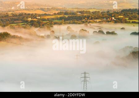 Newport Caerleon cloud inversion Stock Photo