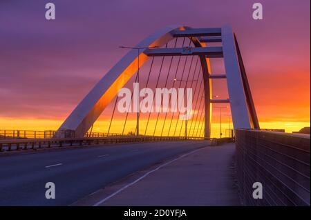 SDR Bridge in Newport, Casnewydd Stock Photo