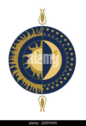Alchemy esoteric mystical magic celestial talisman with snake, sun, stars  sacred geometry isolated. Spiritual occultism object. Vector illustrations  o Stock Vector Image & Art - Alamy, celestial spiritual