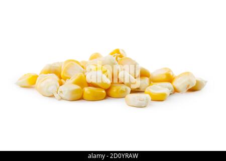 corn seeds isolated on white background. High quality photo Stock Photo