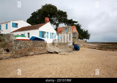 LE VIEIL FISHING VILLAGE, Noirmoutier, Vendee, France Stock Photo