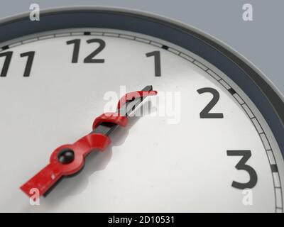 stop time, watch with twisted hands Stock Photo