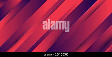 Stripes diagonal pattern blue and pink vibrant gradient color background texture minimal style. Vector illustration Stock Vector