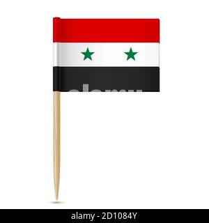 Syria flag toothpick Stock Vector