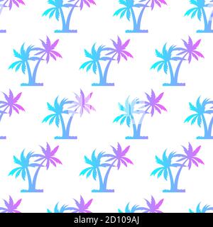 Palm trees seamless pattern. Background for a tropical party Stock Vector