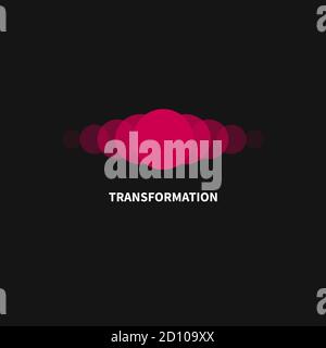 Change, transformation logo. Business icon, innovation, development Stock Vector
