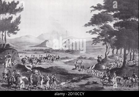 Evacuation of Pombal by Massena 1811 Stock Photo