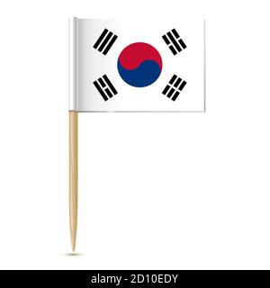 Republic of Korea flag Stock Vector