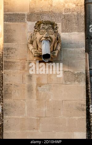 A modern waterspout on Chichester Cathedral. Stock Photo