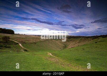 Devil's Dyke on the South Downs National Park,  Brighton, East Sussex. Uk Stock Photo