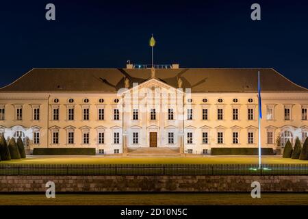 Berlin / Germany - March 4, 2017: Bellevue Palace located in Berlin's Tiergarten district is the official residence of the President of Germany Stock Photo