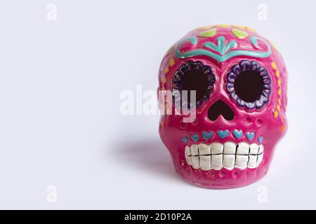 Vibrant decorative skull souvenir Stock Photo