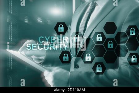 Cyber security 2021. Organization Data Protection concept. Stock Photo