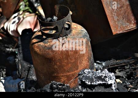 Rusty Propane Tank Stock Photo - Alamy