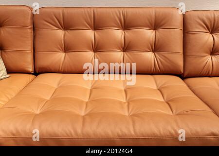 Luxury leather seat Stock Photo