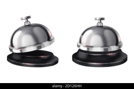 Service bell isolated on white background, 3d illustration Stock Vector