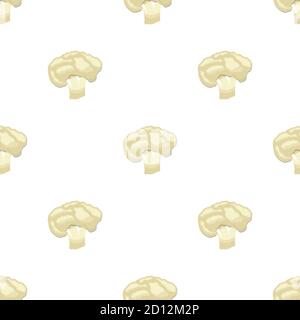 Illustration on theme of bright pattern cabbage, vegetable cauliflower for seal. Vegetable pattern consisting of beautiful cabbage, many cauliflower. Stock Vector