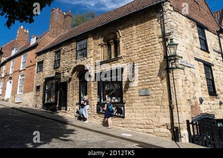 Norman House Steep Hill Lincoln August 2020 Stock Photo