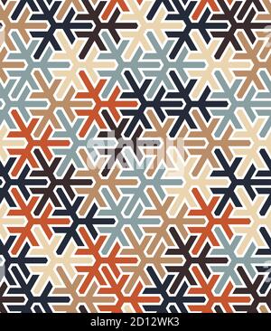 Geometric islamic pattern. Color geometric mix arabic vector texture for cloth, textile, wrapping, wallpaper Stock Vector