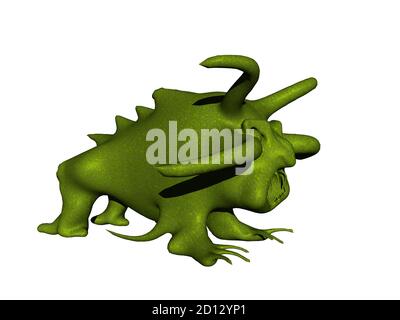 colorful monster as a cartoon pathogen Stock Photo