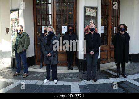 (left to right) Theatre producer David Pugh, actor comedian and writer ...