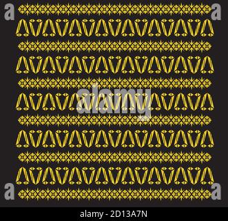 tribal pattern , ethnic pattern or geometric pattern and it's also aztec design of india or ukraine  and africa. Stock Vector