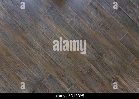 Wood or stone floor texture. Overhead view. Stock Photo