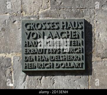 International newspaper museum, Pontstrasse, Aachen, North Rhine-Westphalia, Germany, Internationales Zeitungsmuseum, Nordrhein-Westfalen, Deutschland Stock Photo