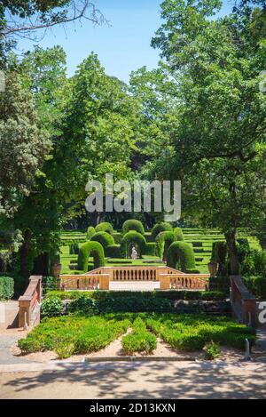 The Parc del Laberint d'Horta, Barcelona city, Spain Stock Photo