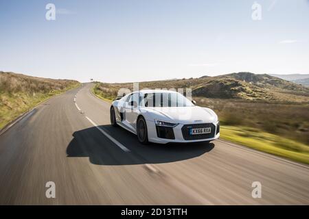 Audi R8 V10 Plus during the road test of the year Stock Photo - Alamy