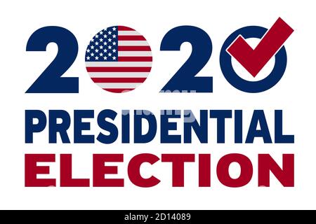 Election of the President of the United States of America 2020. Voting day, November 3. Elections in the United States. Stock Photo
